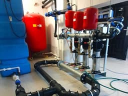 Heating distribution pipework and controls installed by Pimlico