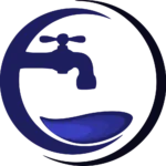 O imagine a unui robinet stilizat, albastru , reprezentant sigla Pimlico Instal